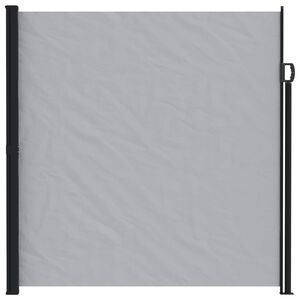 vidaXL Uittrekbaar Zijscherm 300 x 220 cm Polyester Rechthoekig Grijs