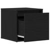 vidaXL Ladekast met lade Zwart Eiken 40,5 x 40 x 40 cm Bewerkt hout