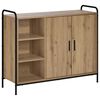 vidaXL Dressoir Artisanaal eiken 97 x 33 x 81 cm Bewerkt hout
