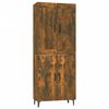 vidaXL Hoge kast 70x34x180 cm bewerkt hout gerookt eikenkleurig