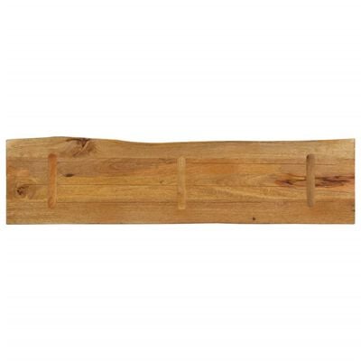 vidaXL Tafelblad met natuurlijke rand 180x40x3,8 cm massief mangohout