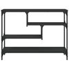 vidaXL Wandtafel 100x30x75 cm bewerkt hout zwart