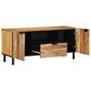 vidaXL TV-kast met lade Bruin 105 x 33 x 46 cm Massief Mango Hout