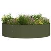 vidaXL Plantenring 5 pcs Olijf Groen 80 x 80 x 20 cm Koudgewalst staal