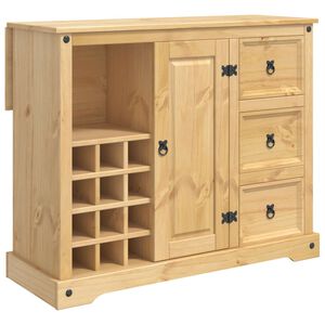 vidaXL Keukenopslag Honing Wax 112 x 70 x 91,5 cm Massief dennenhout