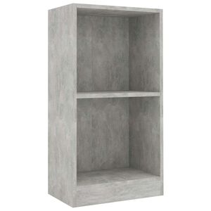 vidaXL Boekenkast 40x24x75 cm bewerkt hout betongrijs