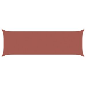 vidaXL Zonneschaduwzeil Terracotta 6 x 2 m 100% Polyester Oxford