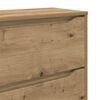 vidaXL Opbergkast Artisan Eiken 80 x 31 x 81 cm Bewerkt hout