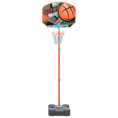 vidaXL Basketbalset draagbaar verstelbaar 109-141 cm