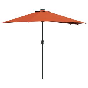 vidaXL Tuinparasol Terracotta 294 x 150 x 223 cm Stof