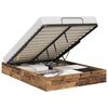 vidaXL Ottoman Bedframe Oudhout 193 x 135 x 25 cm Geconstrueerd hout