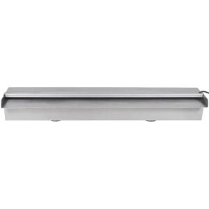 vidaXL Zwembadwaterval met LED's rechthoekig 60 cm roestvrij staal