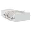 vidaXL Bedframe met lades bewerkt hout wit 100x200 cm