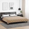 vidaXL Zomer Dekbed Antraciet en Taupe 220 x 260 cm Microfiber