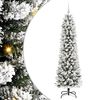 vidaXL Kunstkerstboom Wit 180 cm PVC en Metaal en Plastic
