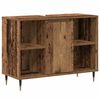 vidaXL Badkamer Kast met plank Oud Hout 80 x 33 x 60 cm Bewerkt hout