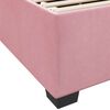 vidaXL Bedframe met matras Roze 120 x 190 cm Stof