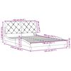 vidaXL Bedframe met LED zonder matras 140x200 cm stof donkerbruin