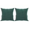 vidaXL Tweezitsbank met sierkussens 120 cm fluweel donkergroen