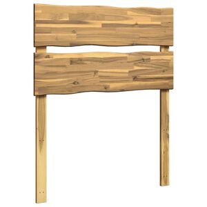vidaXL Live Edge Hoofdbord ROSTOCK Wit 80 cm Massief Acaciahout