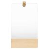 vidaXL Wandspiegel 23x29,5 cm massief grenenhout