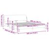 vidaXL Bedframe "Dover" kunstleer zwart 180x200 cm