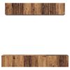 vidaXL Tv-meubelset Wandgemonteerd 5 pcs Oud Hout Bewerkt hout