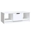 vidaXL Salontafel 102x50x36 cm bewerkt hout wit