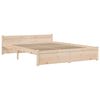 vidaXL Bedframe massief hout 140x190 cm