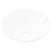 vidaXL Keramische wasbak taps (wit)