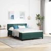 vidaXL Boxspringbed met matras Donkergroen 200 x 140 cm Fluweel