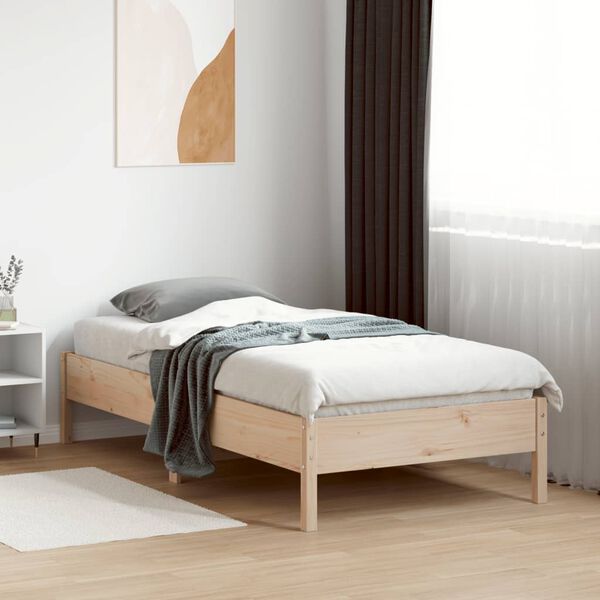 vidaXL Bedframe zonder matras massief grenenhout 90x190 cm