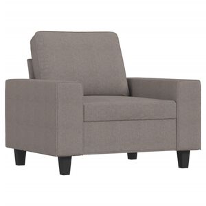 vidaXL Fauteuil 60 cm stof taupe