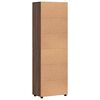 vidaXL Hoge kast met plank Bruin Eiken 60 x 35 x 182 cm Bewerkt hout