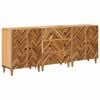 vidaXL Opslagkasten 3 pcs Bruin 60 x 33,5 x 75 cm Massief Mango Hout