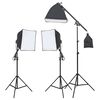 vidaXL Fotostudioset met verlichtingsset en achtergrond