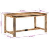 vidaXL Eettafel 160x80x75 cm massief mangohout