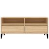vidaXL Tv-meubel 100x34,5x44,5 cm bewerkt hout sonoma eikenkleurig