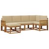 vidaXL Buiten bankenset 6 st Natuurlijk en Beige Polyester