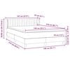 vidaXL Boxspring met matras fluweel donkergrijs 140x210 cm