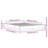 vidaXL Bedframe bewerkt hout zwart 120x200 cm