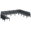 vidaXL Tuin Sofa Set Antraciet Staal