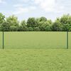 vidaXL Hek met Paal Groen 0,6 x 50 m Staal en PVC