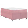 vidaXL Bedframe met matras Roze 120 x 190 cm Stof