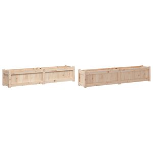 vidaXL Plantenbakken 2 st cm massief grenenhout