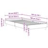 vidaXL Bedframe zonder matras 90x190 cm spaanplaat wit