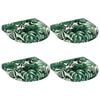 vidaXL 4-Piece Zitkussens 4 st 100% Polyester Bladpatroon