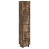 vidaXL Kastenset 2 pcs Gerookt eiken 34,5 x 33 x 90 cm Bewerkt hout