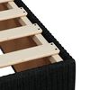 vidaXL Boxspring met matras stof zwart 100x200 cm