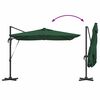 vidaXL Parasol Groen 286 x 285 x 270 cm Aluminium